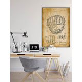 Pegziz pgzzNM1266 Dekoratif Sanatsal Beyzbol Eldiveni Patent Posteri 60x90cm.