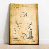 Pegziz pgzzNM1332 Dekoratif Sanatasal İlaç Kaşığı Patent Posteri 60x90cm.