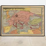 Pegziz pgzzNM143 2. Dünya Savaşı Haritası Sanatsal Duvar Dekorasyon Poster 60x90cm.