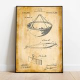 Pegziz pgzzNM1546 Dekoratif Sanatsal Balık Ağı Patent Posteri 60x90cm.
