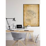 Pegziz pgzzNM1599 Dekoratif Sanatsal Langırt Masası Patent Posteri 50x70cm.