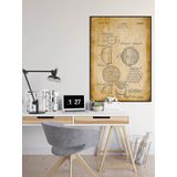 Pegziz pgzzNM1618 Dekoratif Sanatsal Pinpon Topu Patent Posteri 50x70cm.