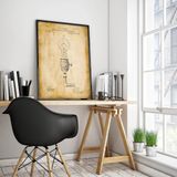 Pegziz pgzzNM1659 Dekoratif Sanatsal Elektrik Lambası Patent Posteri 60x90cm.