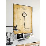 Pegziz pgzzNM1700 Dekoratif Sanatsal Elektronik Lamba Patent Posteri 60x90cm.
