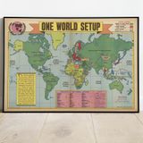 Pegziz pgzzNM2551 2. Dünya Savaşı Haritası Sanatsal Duvar Dekorasyon Poster 60x90cm.