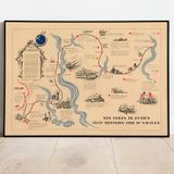Pegziz pgzzNM3157 2. Dünya Savaşı Avrupa Kıtası Haritası Sanatsal Duvar Dekorasyon Poster 60x90cm.