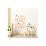Pegziz Renkli Çiçekler Minimalist Kanvas Tablo - Bebek Odası Dekorasyon - Çocuk Odası Tablo