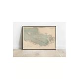 Pegziz Rusya St. Petersburgh Tarihi Haritası Sanatsal Duvar Dekorasyon Poster 60X90cm.