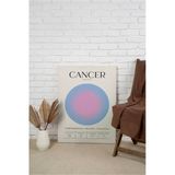 Pegziz Yengeç Burcu Astroloji Minimalist Kanvas Tablo - Salon Oturma Odası Mutfak Ofis İçin Duvar Dekoru