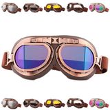 Peicees Vintage Kask Gözlükleri Motosiklet Gözlükleri Bisiklet Motokros Pilot Gözlüğü