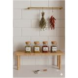 PEKA Mini Tezgah Üstü Baharatlık Mutfak Rafı Baharat Organizer 40x14 cm