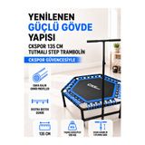 pekial 135 Cm ''(54 Inç) Profesyonel Yeni Nesil Tutmalı Step Trambolin