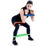Pekial 3 Farklı Dirençte Aerobik Bandı Hafif Orta Sert Pilates Squat Çalışma Lastiği