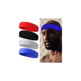 Pekial Slipt Sporcu Havlu Kafa Bandı Ter Bandı Headband Tenis Saç Bandı - Mavi - Standart