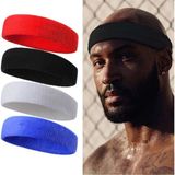 Pekial Slipt Sporcu Havlu Kafa Bandı Ter Bandı Headband Tenis Saç Bandı - Siyah - Standart