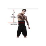 Pekial Termal Sauna Bel Korsesi, Neopren Kumaş, Siyah, 120 cm Uzunluk