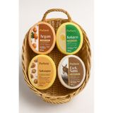 PEKPLUS Doğal Süngerli Sabun 100GR. 4'lü Paket (Argan,Kolojen,Salyangoz,Eşek Sütü Katkılı)
