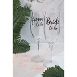 PEKSHOP 2li Gelin Damat Şampanya Kadehi