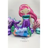 PEKSHOP 3D Deniz Kızı Folyo Balon Ayaklı Yerde Durabilen Deniz Kızı Balon 9252