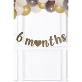 PEKSHOP 6 Months Banner Duvar Süsü Yarım Yaş , Altı Ay Parti Süsleri