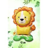 PEKSHOP Ayaklı Aslan Folyo Balon Safari Konsept Balon Dik Durabilen 42cm