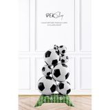Pekshop Ayaklı Futbol Topu Kulesi Folyo Balon - Çok Renkli - 1 Adet