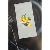 Pekshop Bleu Blanc Limon Kase Konuşan Peçete Sunum Peçetesi - Beyaz
