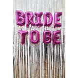 PEKSHOP Bride To Be Balon Seti Fuşya Bride To Be Bekarlığa Veda Balonları