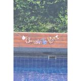 Pekshop Bride To Be Banner Rose Gold Parlak Çiçek Kadeh Kartlı Bride To Be Yazısı Duvar Süsü