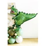 PEKSHOP Dinazor Lüks Büyük Boy Folyo Balon T-Rex Dinazor Konsept Doğum Günü Balonu