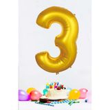 Pekshop Gold Rakam Folyo Balon Gold Sayı Balonlar 16 Inç 40 cm