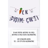 PEKSHOP İlk Dişim Çıktı Banner Tavşanlı Diş Buğdayı Parti Süslemesi