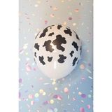 Pekshop Inek Desen Baskılı Balonlar 12" Inç Balon Çiftlik Temalı Doğum Günü Balonları 10 Lu - Çok Renkli