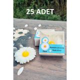 Pekshop Kadınlar Günü Hediyesi Papatya Mum Kutulu 8 Mart Tasarım Kartlı - 25 Adet