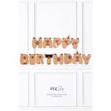 PEKSHOP Kapibara Happy Birthday Banner Capybara Tema Parti Süsleri İpe Dizili Duvar Süsü