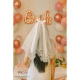 PEKSHOP Kendinden Işıklı Gelin Duvağı Bride Parti Duvak Bride To Be Aksesuarı