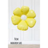 PEKSHOP Makaron Sarı Papatya Folyo Balon 70cm