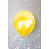 PEKSHOP Metalik Sarı Balon 12" 30 Cm Metalik Balon 10lu Paket