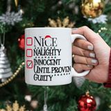 Pekshop Nice Naughty Innocent Kupa Yılbaşı Hediyesi Kupa Bardak