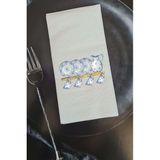 Pekshop Porselen Tabak Bardak Modelli Konuşan Peçete Sunum Peçetesi - Beyaz
