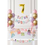 Pekshop Prenses Doğum Günü Parti Süsleme Seti Balon Zinciri - Çok Renkli - 7