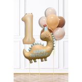 Pekshop Retro Dinazor Tema Yaş Balonlu Doğum Günü Balon Zinciri Seti Retro Dinozor Konsept - Renkli - 1