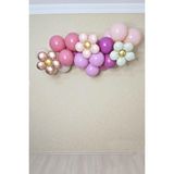 Pekshop Retro Renkler Papatya Balonlu Balon Zinciri Papatya Konsept Retro Doğum Günü Balonları - Çok Renkli