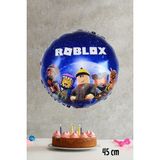 Pekshop Roblox Yuvarlak Folyo Balon Mavi - Çok Renkli