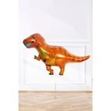 PEKSHOP Turuncu T-rex Dinozor Folyo Balon Trex Dinazor Balon 110cm