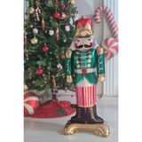 Pekshop Yeşil Kurşun Asker Nutcracker Şekilli 100 cm Folyo Balon Yılbaşı Kutlamaları İçin