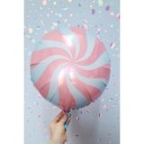 Pekshop Yuvarlak Pembe Şeker Folyo Balon 18INÇ - 1 Adet