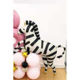 PEKSHOP Zebra Büyük Folyo Balon Safari Temalı Doğum Günü Zebra Şekilli Folyo Balon 92cm