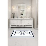 Pelangi Banyo Ayak Paspası Süngerli Ayak Havlusu Banyo Ayak Havlusu - 60 x 100 cm + 40 x 60 cm
