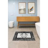 Pelangi Banyo Ayak Paspası Süngerli Ayak Havlusu Banyo Ayak Havlusu - 705 cm x 100 cm + 40 cm x 60 cm